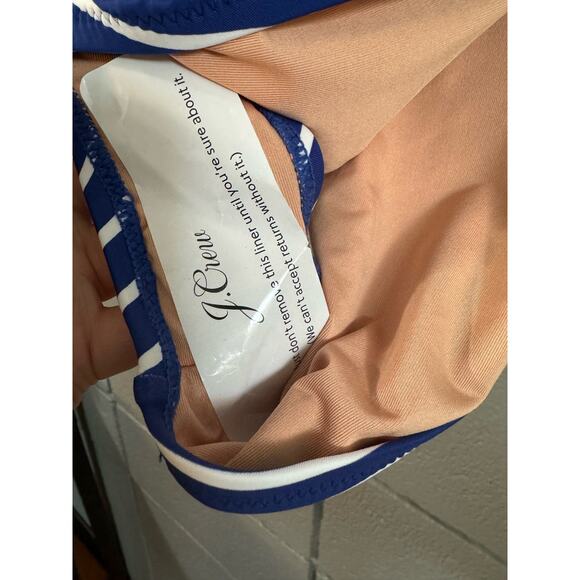 NWT Women’s J.Crew Nautical Balconette Underwire One-Piece Swimsuit size 16 - Picture 6 of 6